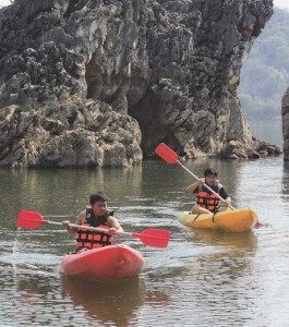 พายเรือคายัก เขื่อนกิ่วลม จังหวัดลำปาง